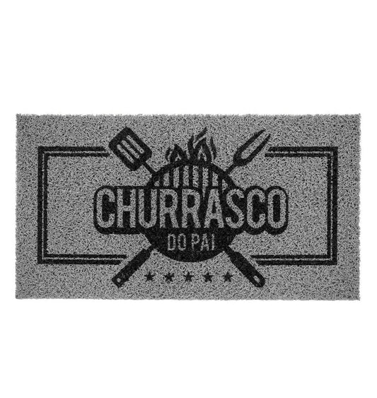 Tapete Capacho Vinil 40cm x 75cm - Churrasco do Pai - Kapazi